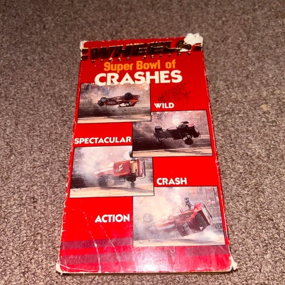 ~6/$10 MOVIES VHS/DVDS~ VHS Super Bowl Of Crashes Wheels Video Series 1988-1989 - Picture 1 of 5
